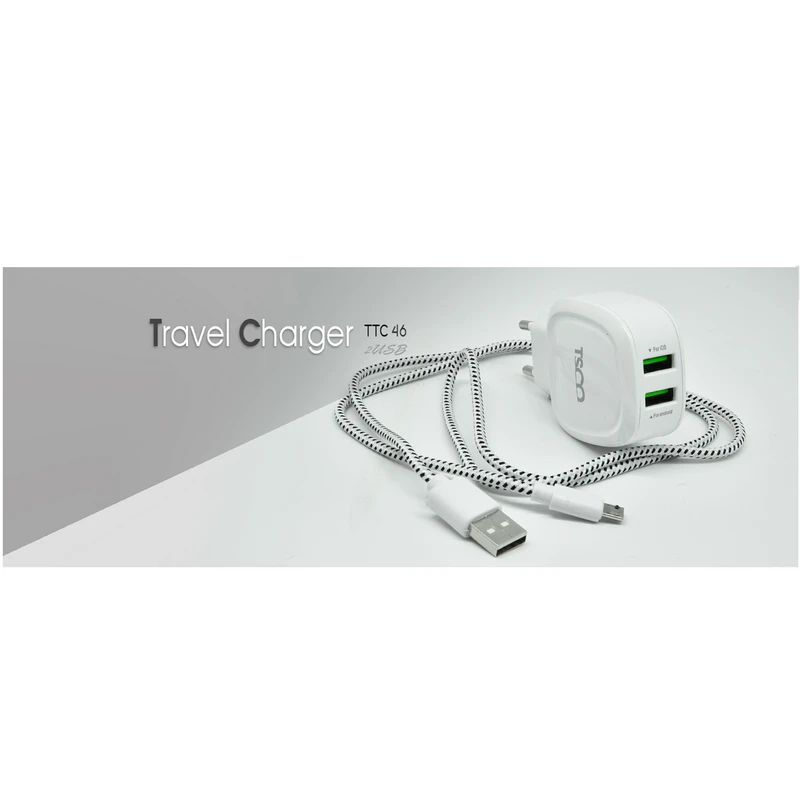 شارژر دیواری دو پورت TSCO مدل TTC 46 10W - 6