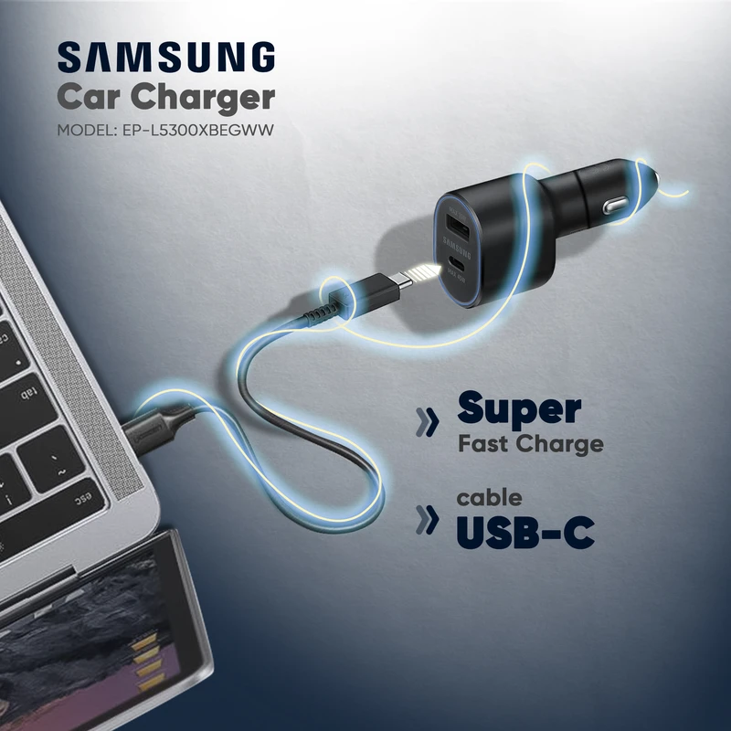 شارژر فندکی دو پورت سامسونگ مدل EP-L5300XBEGWW - 6