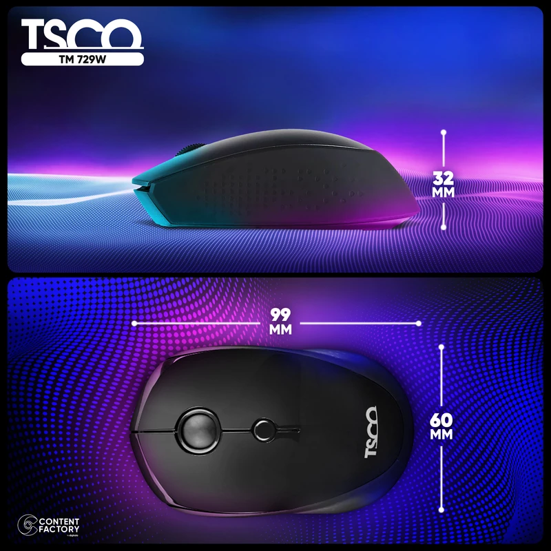 خرید ماوس بیسیم تسکو مدل TM 729W - 8