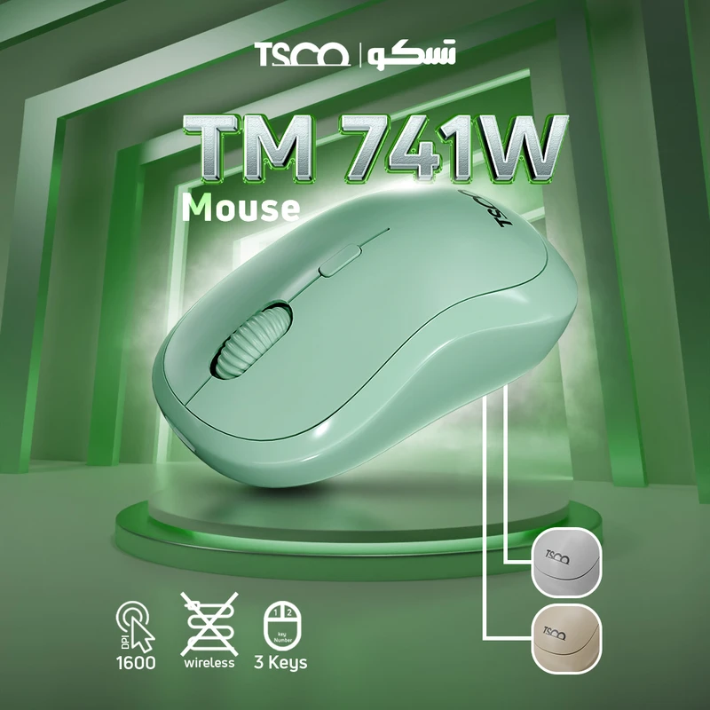 ماوس بی‌سیم تسکو مدل TM 741W - 8