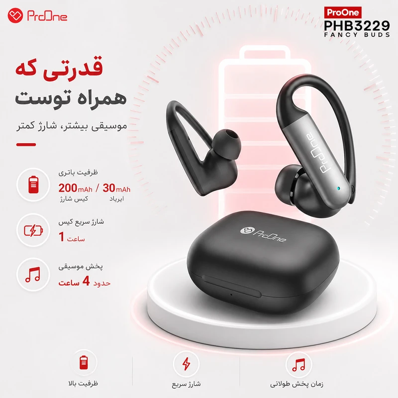 هدفون بی‌ سیم پرووان مدل FANCY BUDS PHB3229 - 5