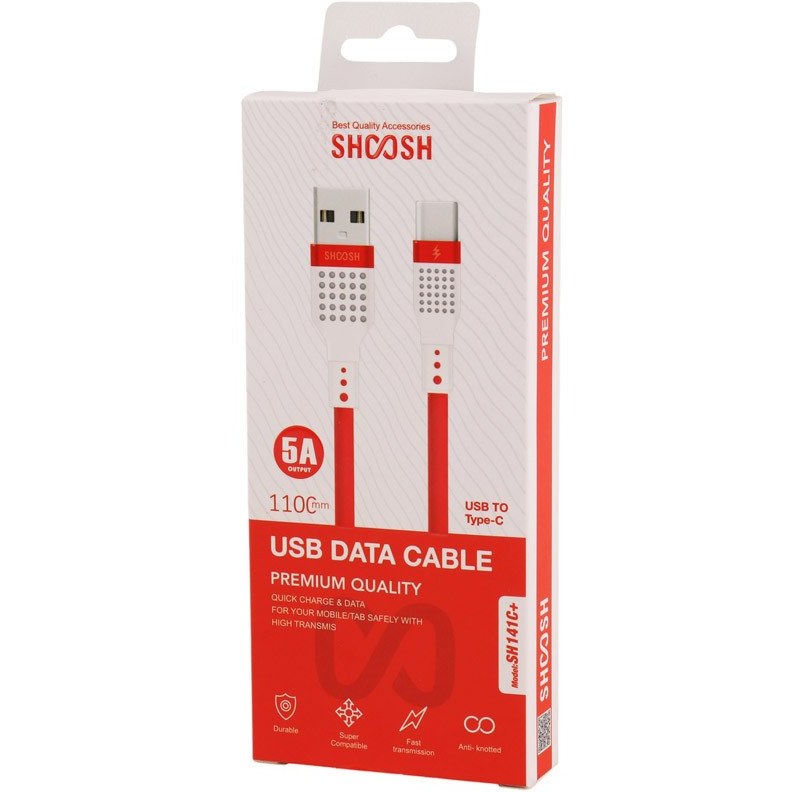 کابل شارژ تایپ سی شوش مدل +SH-141C طول 1.1 متر - 6