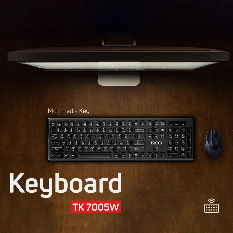 کیبورد بی سیم تسکو مدل TK 7005W - 3