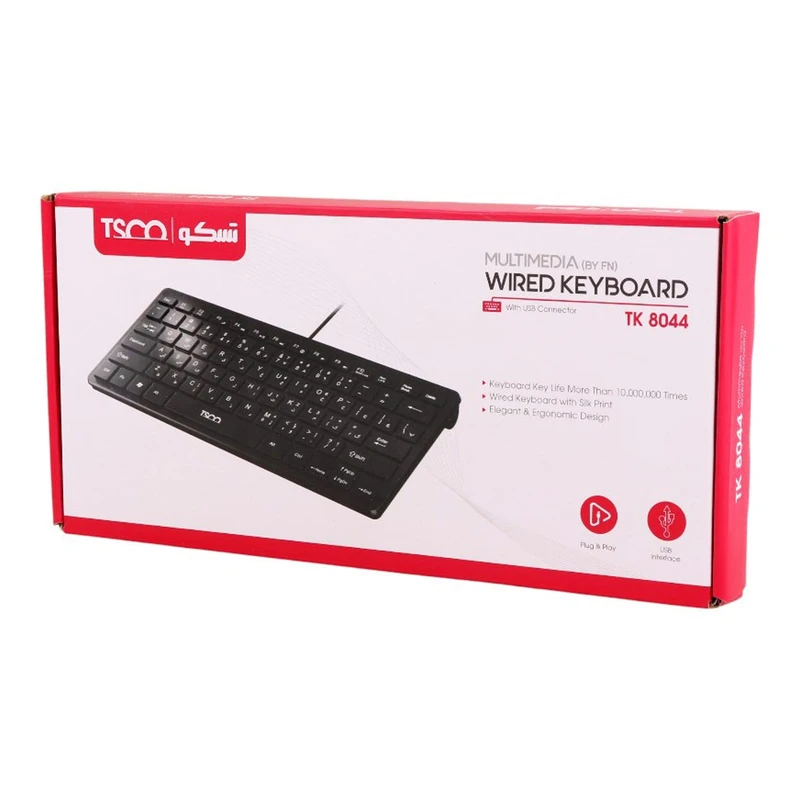 کیبورد تسکو مدل TK 8044 با سوییچ ممبران Tenkeyless - 2