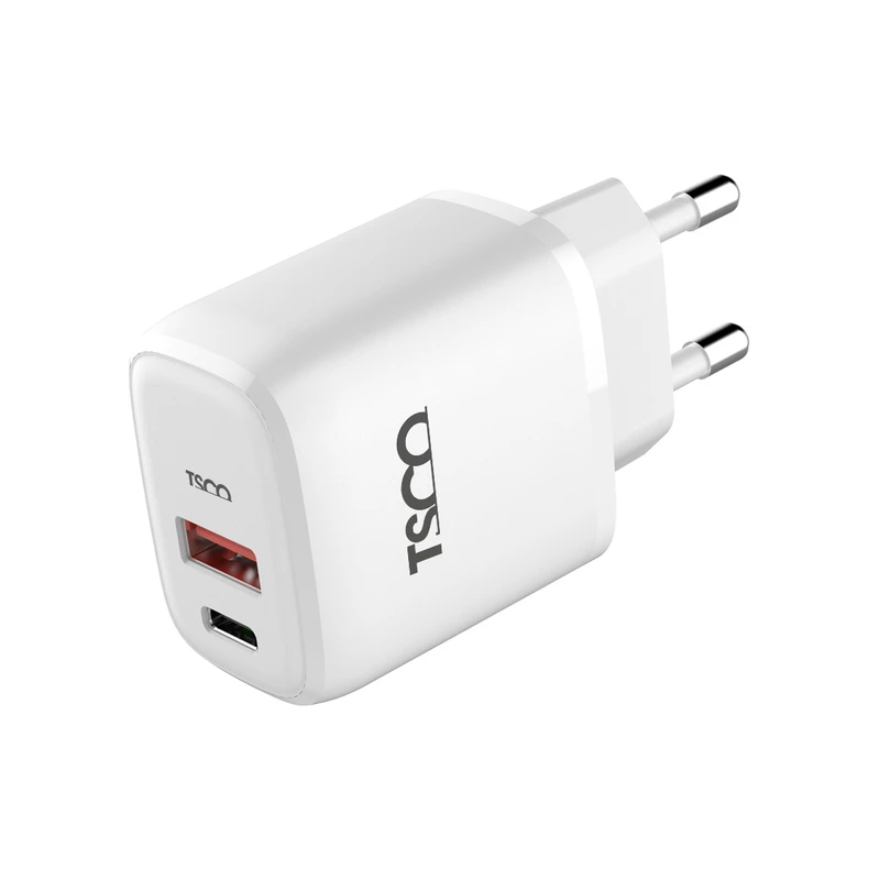 شارژر دیواری 2 پورت 20 وات تسکو مدل TTC 65