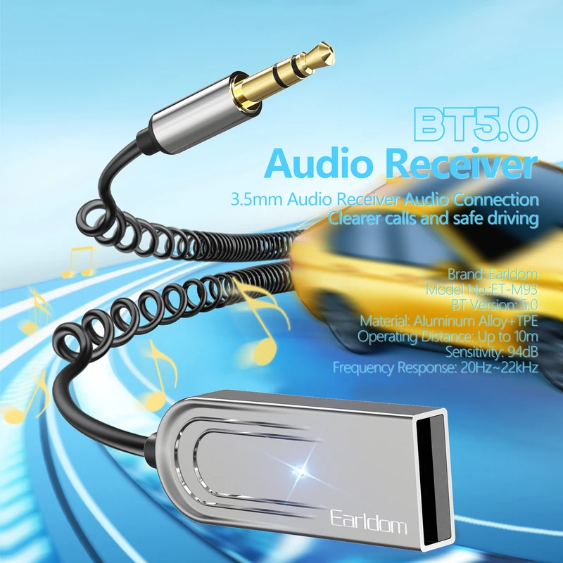 گیرنده بلوتوث صوتی ارلدام مدل ET-M93 - 4